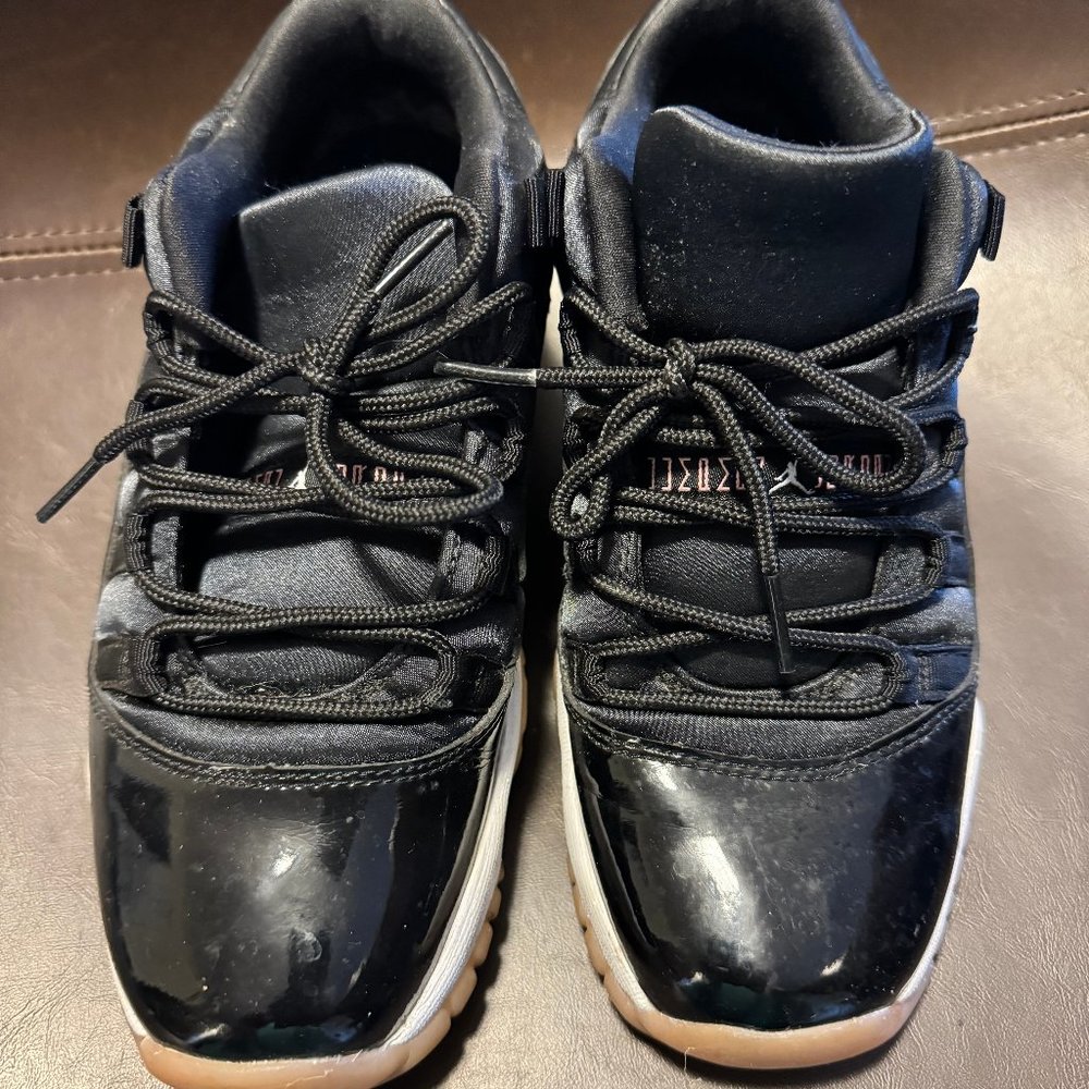 BIG KIDS BOYS GIRLS NIKE JORDAN XL 11 RETRO LOW Barons BLACK 5.5 Y / 7 W